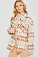 Load image into Gallery viewer, Plaid Bust Pocket Shacket