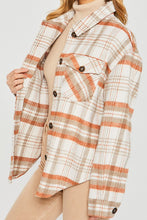 Load image into Gallery viewer, Plaid Bust Pocket Shacket