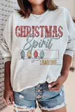 Load image into Gallery viewer, LOADING CHRISTMAS SPIRIT PLUS SIZE SWEATSHIRT