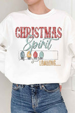 Load image into Gallery viewer, LOADING CHRISTMAS SPIRIT PLUS SIZE SWEATSHIRT