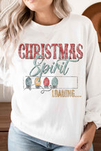 Load image into Gallery viewer, LOADING CHRISTMAS SPIRIT PLUS SIZE SWEATSHIRT