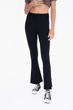 Load image into Gallery viewer, BRONZE - Ribbed Flare High-Waist Leggings