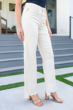 Load image into Gallery viewer, Alice High Rise Over Dyed 90's Straight Jeans in Light Khaki