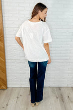 Load image into Gallery viewer, Basic Instinct Drop Shoulder V-Neck Tee in Ivory