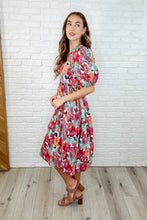 Load image into Gallery viewer, Dewdrop Blooms Puff Sleeve Floral Dress