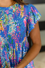 Load image into Gallery viewer, Flirt Alert Flutter Sleeve Top in Blue