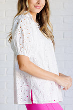Load image into Gallery viewer, I'll Let You Know Eyelet Lace Blouse