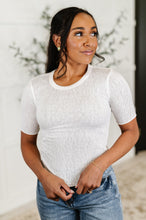 Load image into Gallery viewer, Knit Pick Basic Tee in Off White