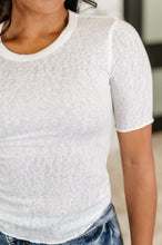 Load image into Gallery viewer, Knit Pick Basic Tee in Off White