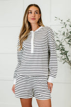 Load image into Gallery viewer, Situationally Sound Striped Long Sleeve Top and Shorts Set