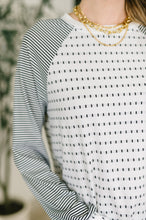 Load image into Gallery viewer, That's What I Like Raglan Patchwork Long Sleeve Top
