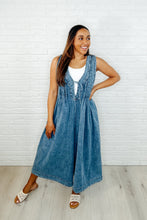 Load image into Gallery viewer, Too Cool For Fools Wide Leg Jumpsuit in Denim