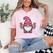 Load image into Gallery viewer, Valentine Gnome in Pink Graphic Tee and Sweatshirt