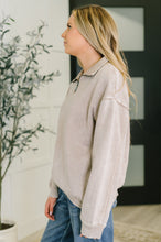 Load image into Gallery viewer, You Should Know Half Zip Pullover in Ash Mocha