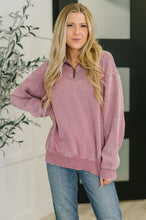 Load image into Gallery viewer, You Should Know Half Zip Pullover in Light Rose