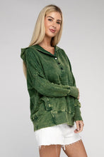 Load image into Gallery viewer, French Terry Acid Wash Kangaroo Pocket Hoodie