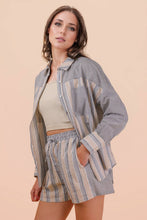Load image into Gallery viewer, Stripe Woven Shirt Top
