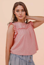 Load image into Gallery viewer, Ruffle Detail Solid Knit Top
