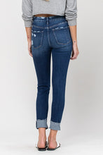 Load image into Gallery viewer, HIGH RISE DISTRESSED CLEAN CUT CROP SKINNY
