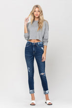 Load image into Gallery viewer, HIGH RISE DISTRESSED CLEAN CUT CROP SKINNY
