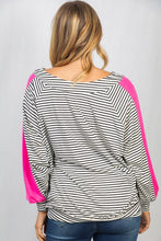 Load image into Gallery viewer, Long Sleeve Striped Knit Top
