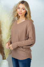 Load image into Gallery viewer, PLUS SIZE Long Sleeve Solid Knit Top
