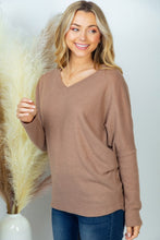 Load image into Gallery viewer, PLUS SIZE Long Sleeve Solid Knit Top
