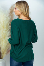 Load image into Gallery viewer, PLUS SIZE Long Sleeve Solid Knit Top
