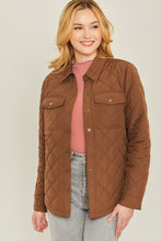 Load image into Gallery viewer, Woven Solid Bust Pocket Shacket
