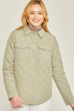 Load image into Gallery viewer, Woven Solid Bust Pocket Shacket
