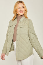 Load image into Gallery viewer, Woven Solid Bust Pocket Shacket
