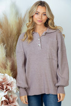 Load image into Gallery viewer, Long Sleeve Solid Knit Top
