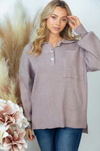 Load image into Gallery viewer, Long Sleeve Solid Knit Top
