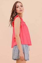 Load image into Gallery viewer, Ruffle Detail Solid Knit Top
