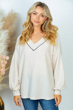 Load image into Gallery viewer, PLUS SIZE Long Sleeve Solid Knit Top
