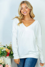 Load image into Gallery viewer, Long Sleeve Solid Knit Top
