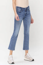 Load image into Gallery viewer, Mid Rise Kick Flare Jeans
