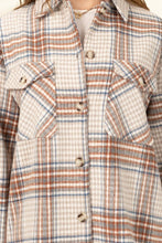 Load image into Gallery viewer, For Myself Checkered Print Button-Front Top
