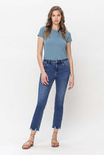 Load image into Gallery viewer, High Rise Crop Slim Straight Jeans
