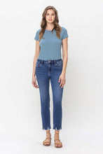 Load image into Gallery viewer, High Rise Crop Slim Straight Jeans
