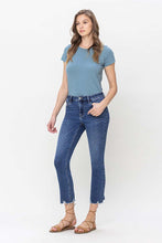 Load image into Gallery viewer, High Rise Crop Slim Straight Jeans
