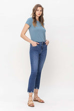 Load image into Gallery viewer, High Rise Crop Slim Straight Jeans
