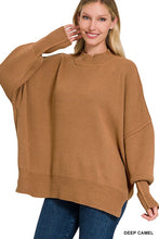 Load image into Gallery viewer, Side Slit Oversized Sweater
