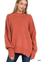 Load image into Gallery viewer, Side Slit Oversized Sweater
