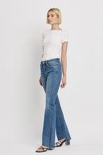 Load image into Gallery viewer, High Rise Slant Hem Flare Jeans
