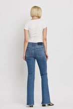 Load image into Gallery viewer, High Rise Slant Hem Flare Jeans
