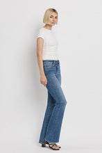 Load image into Gallery viewer, High Rise Slant Hem Flare Jeans
