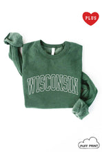 Load image into Gallery viewer, WISCONSIN Puff Print Plus Graphic Sweatshirt
