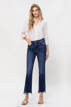 Load image into Gallery viewer, High Rise Distressed Hem Kick Flare Jeans
