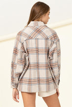 Load image into Gallery viewer, For Myself Checkered Print Button-Front Top
